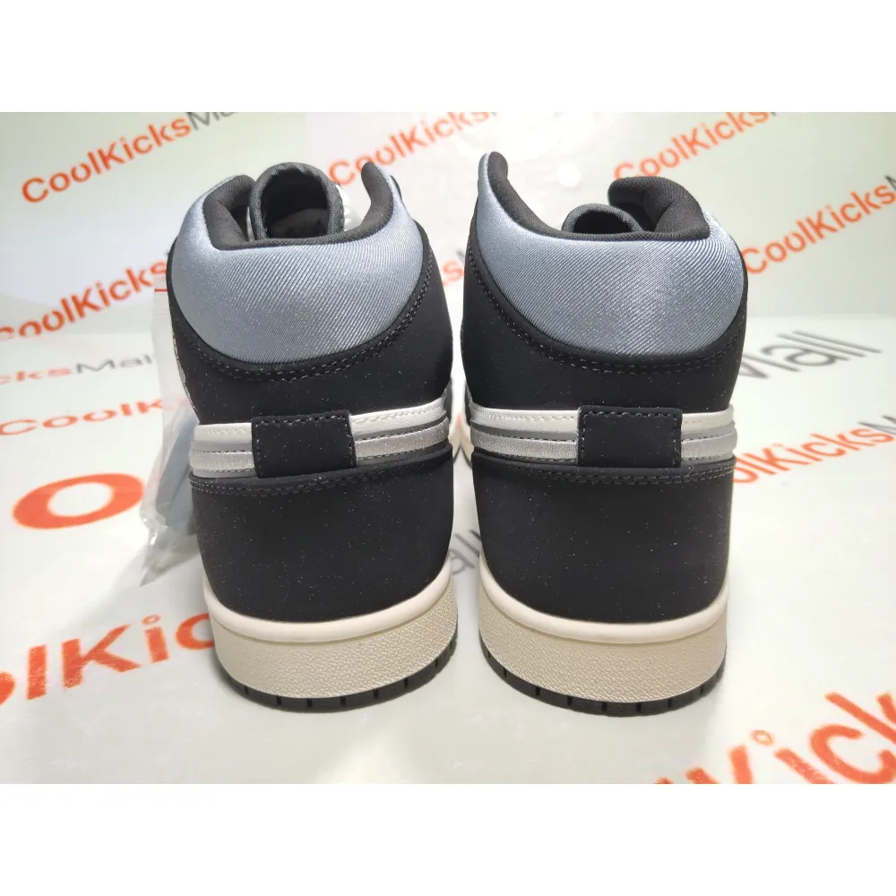 Coolkicks GET Air Jordan 1 Mid Satin Grey Toe,852542-011