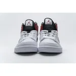 GET Air Jordan 1 Mid White Black Gym Red