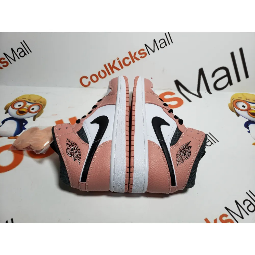Coolkicks GET Air Jordan 1 Mid Pink Quartz (GS),555112-603