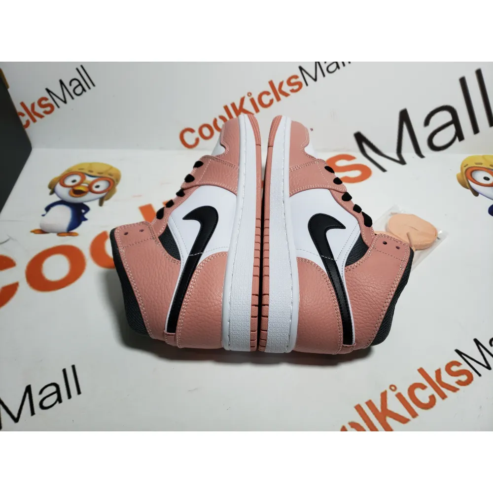 Coolkicks GET Air Jordan 1 Mid Pink Quartz (GS),555112-603