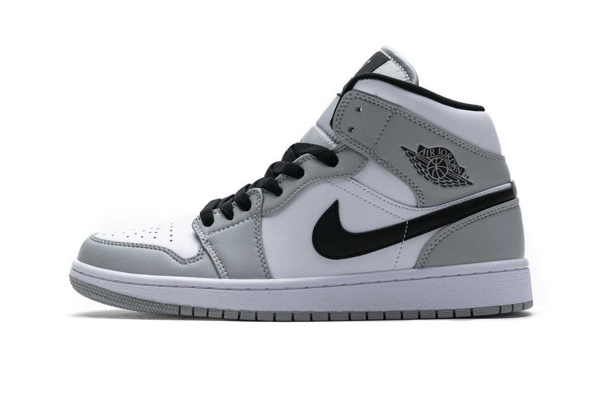 GET Air Jordan 1 Mid Light Smoke Grey