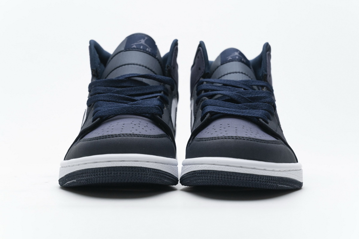 GET Air Jordan 1 Mid Obsidian Sanded Purple