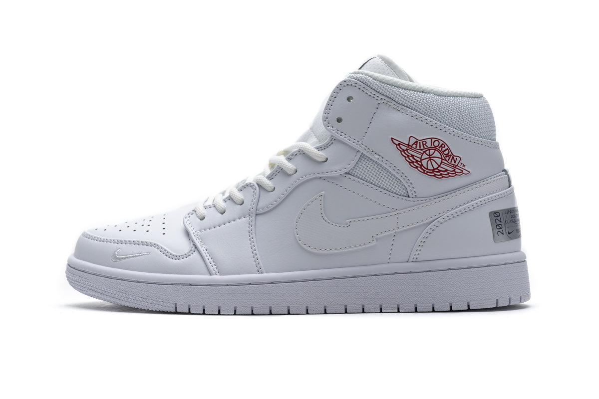 GET Air Jordan 1 Mid SE Nike Swoosh On Tour (2020)