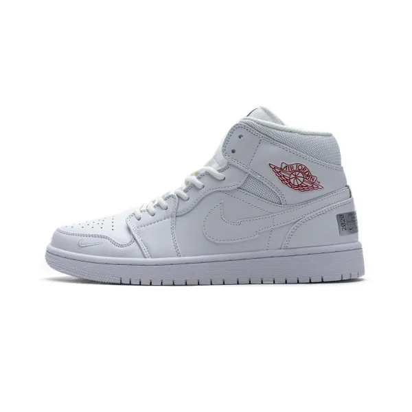 GET Air Jordan 1 Mid SE Nike Swoosh On Tour (2020)