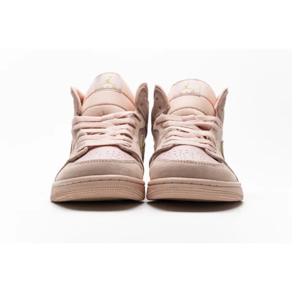 GET Air Jordan 1 Mid Coral Gold