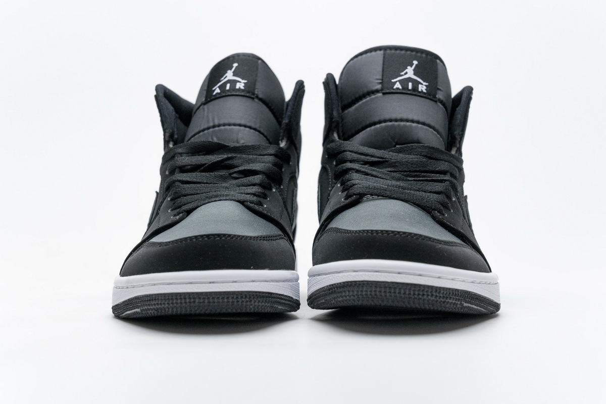 GET Air Jordan 1 Mid Nylon Black Anthracite