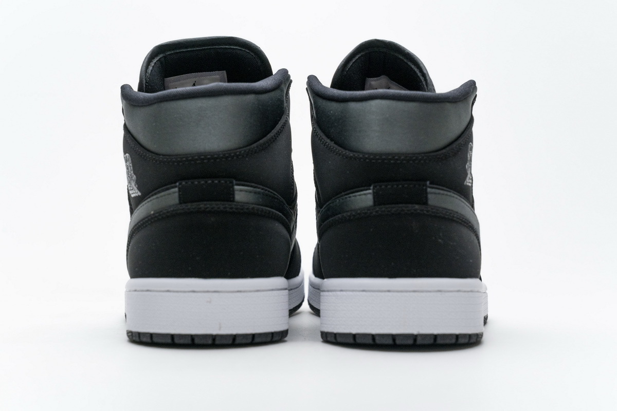 GET Air Jordan 1 Mid Nylon Black Anthracite