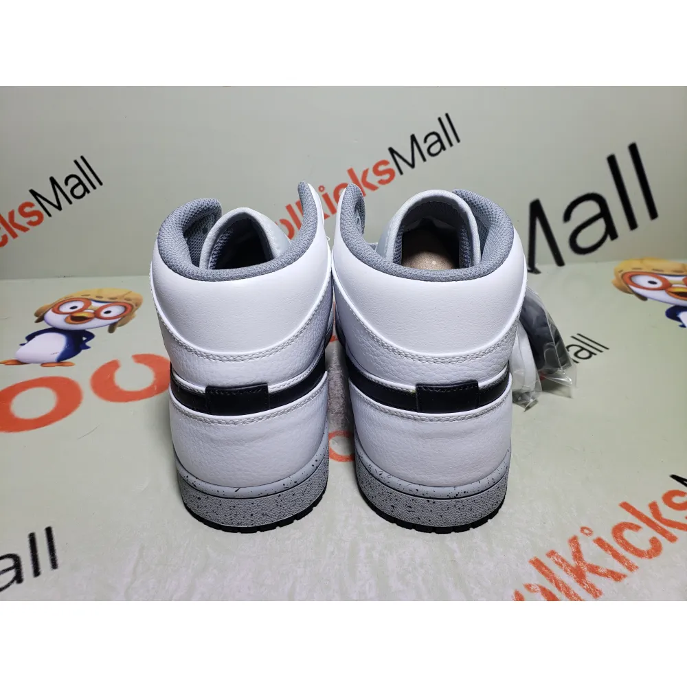 Coolkicks GET Air Jordan 1 Mid White Cement (GS),554725-115