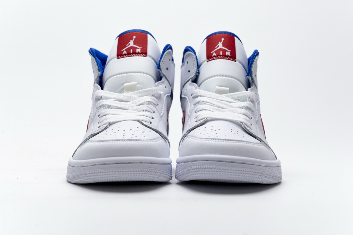 GET Air Jordan 1 Mid White Red Royal (W)