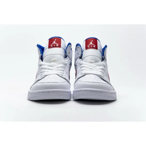 GET Air Jordan 1 Mid White Red Royal (W)