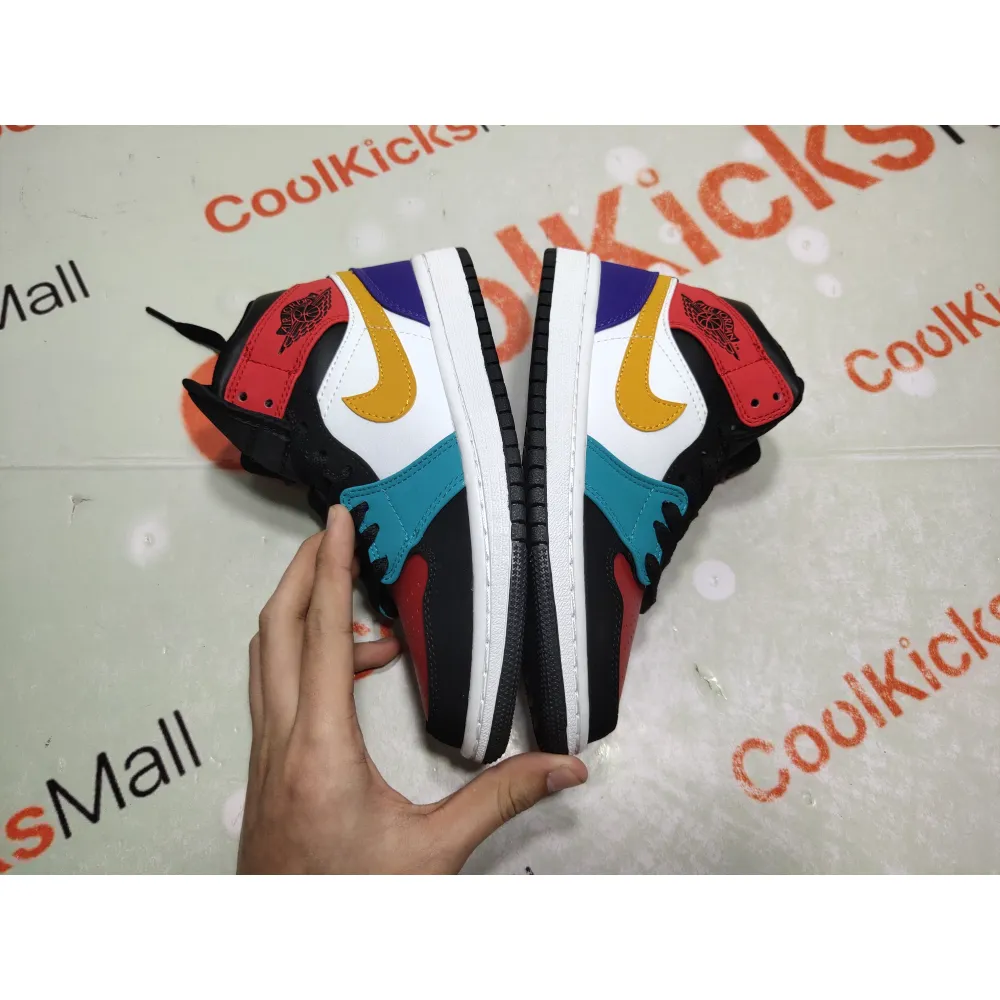 Coolkicks GET Air Jordan 1 Mid Bred Multi-Color,554724-125