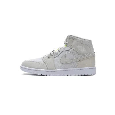 Coolkicks GET Air Jordan 1 Mid Vast Grey Ghost Green (W),CV3018-001 01