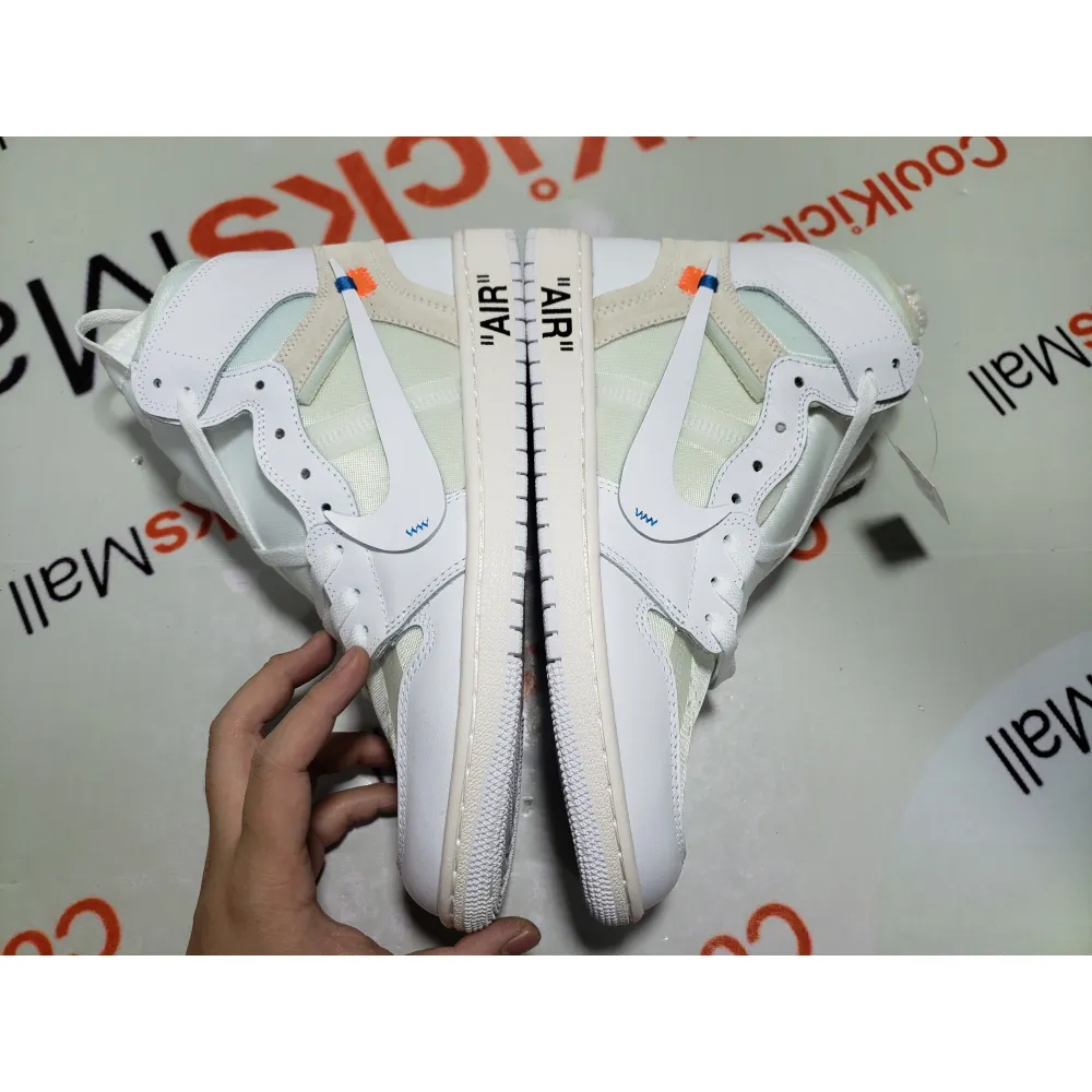 Coolkicks PKGoden Air Jordan 1 Retro High Off-White White,AQ0818-100