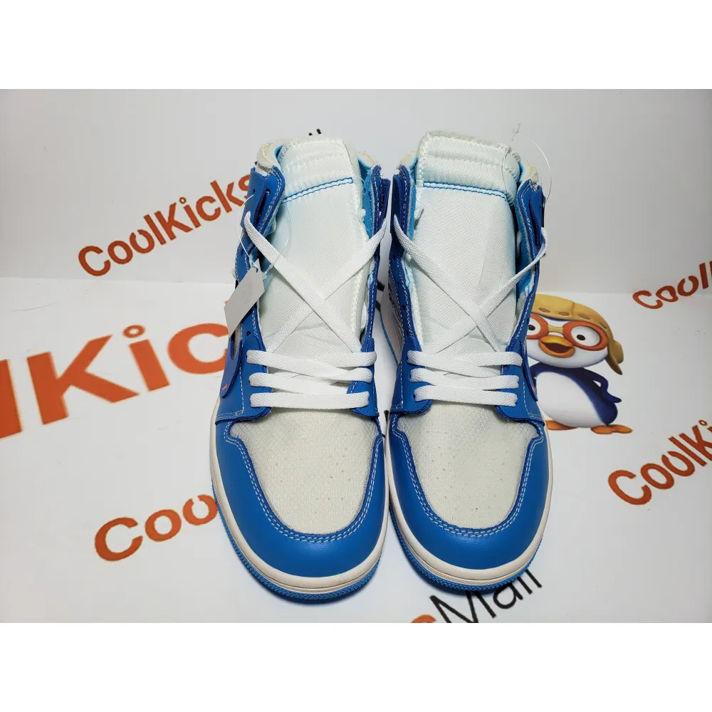 Coolkicks PKGoden Air Jordan 1 Retro High Off-White University Blue,AQ0818-148