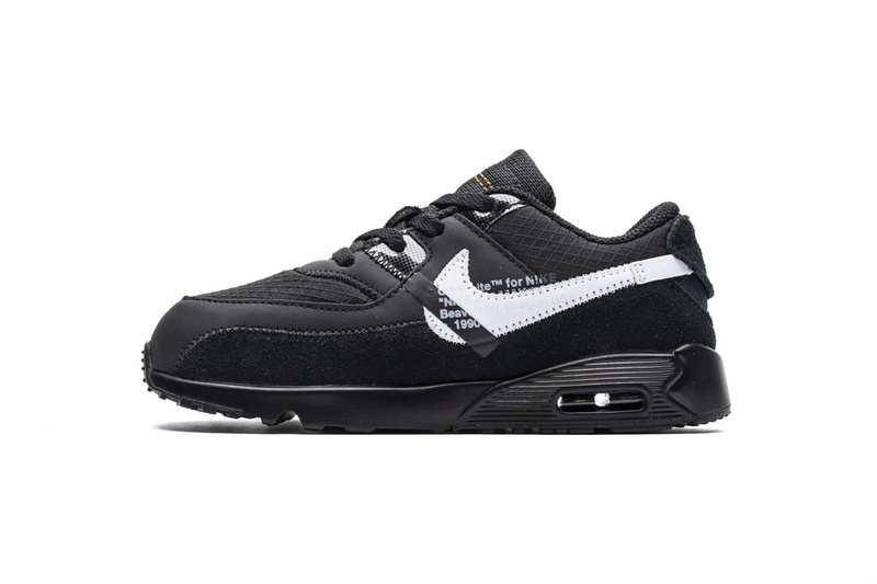 GET Air Max 90 OFF-WHITE Black White (TD)