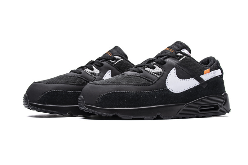 GET Air Max 90 OFF-WHITE Black White (TD)