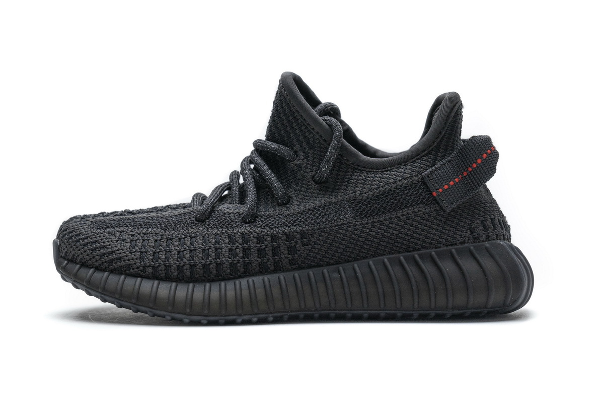 BootsMastersLin Yeezy Boost 350 V2 Black (Kids) (Non-Reflective)