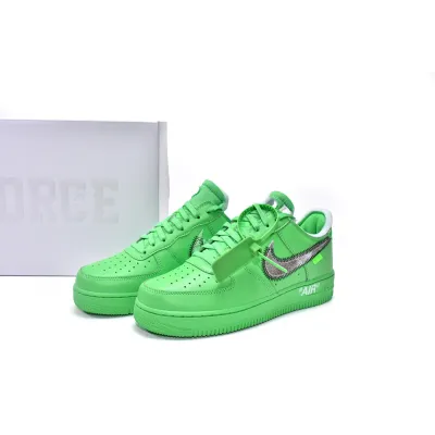 Cool Kicks | PKGoden Air Force 1 Low Off-White Light Green Spark,DX1419-300 01