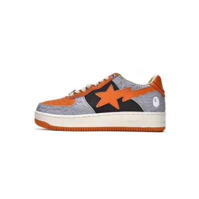 G5 A Bathing Ape Bape Sta Low Grey Orange, 1H70-291-002 01