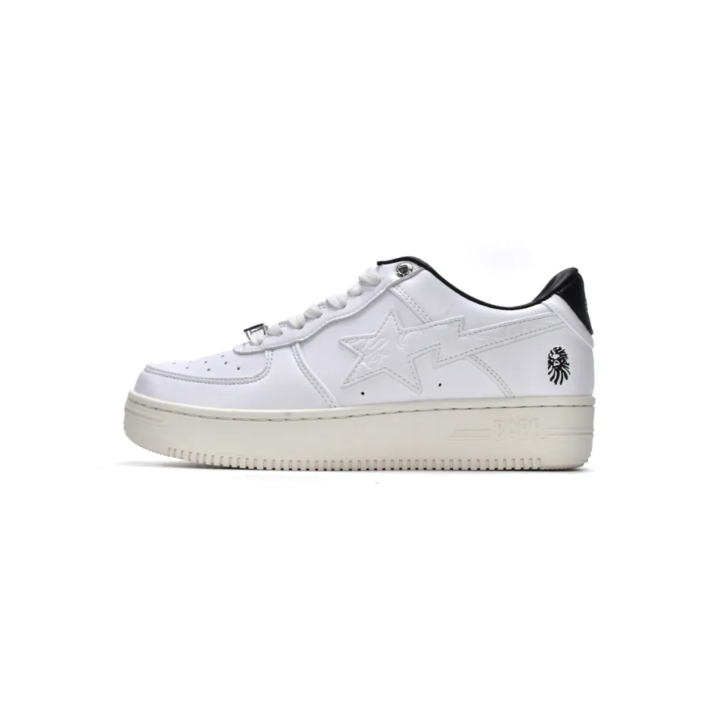 G5 A Bathing Ape Bape Sta Low White Black, 1H70-191-022