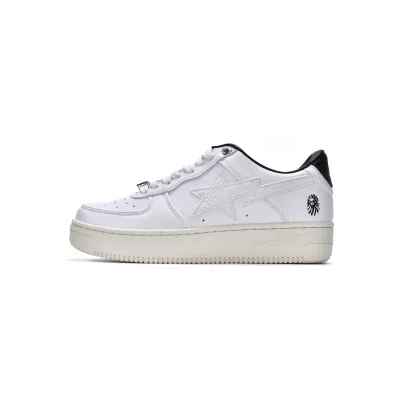 G5 A Bathing Ape Bape Sta Low White Black, 1H70-191-022 01