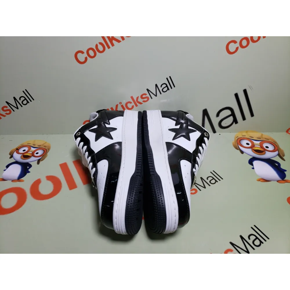 G5 A Bathing Ape Bape Sta Low Black White, 1H70-191-001