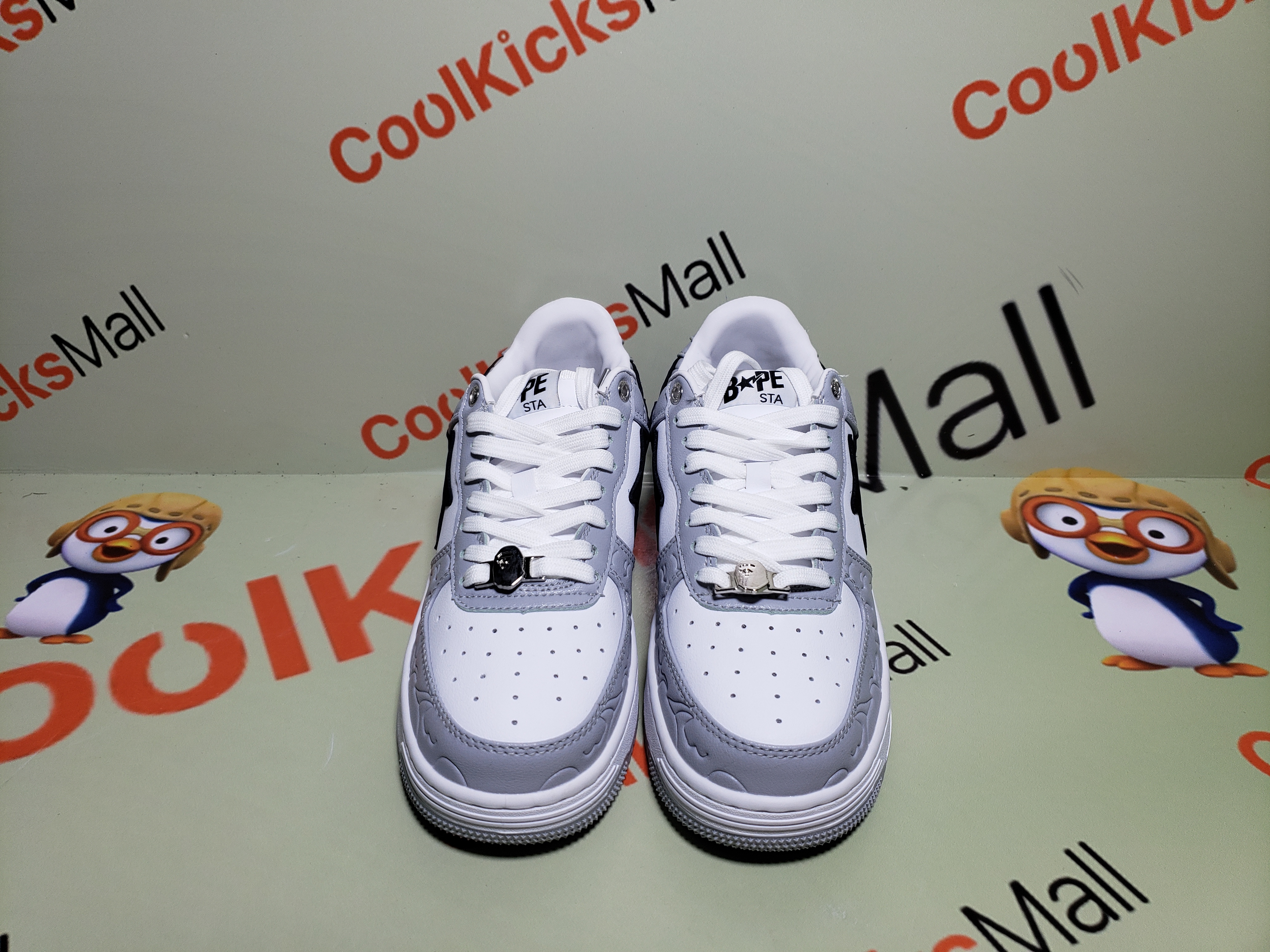 [Buy 2 PK +Third $19.9]Special Sale A Bathing Ape Bape Sta Low White Grey, 1H70-191-002