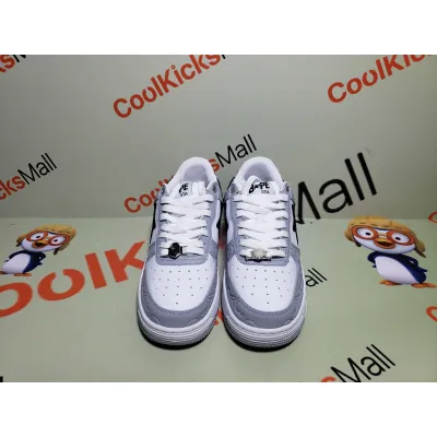 [Buy 2 PK +Third $19.9]Special Sale A Bathing Ape Bape Sta Low White Grey, 1H70-191-002 02