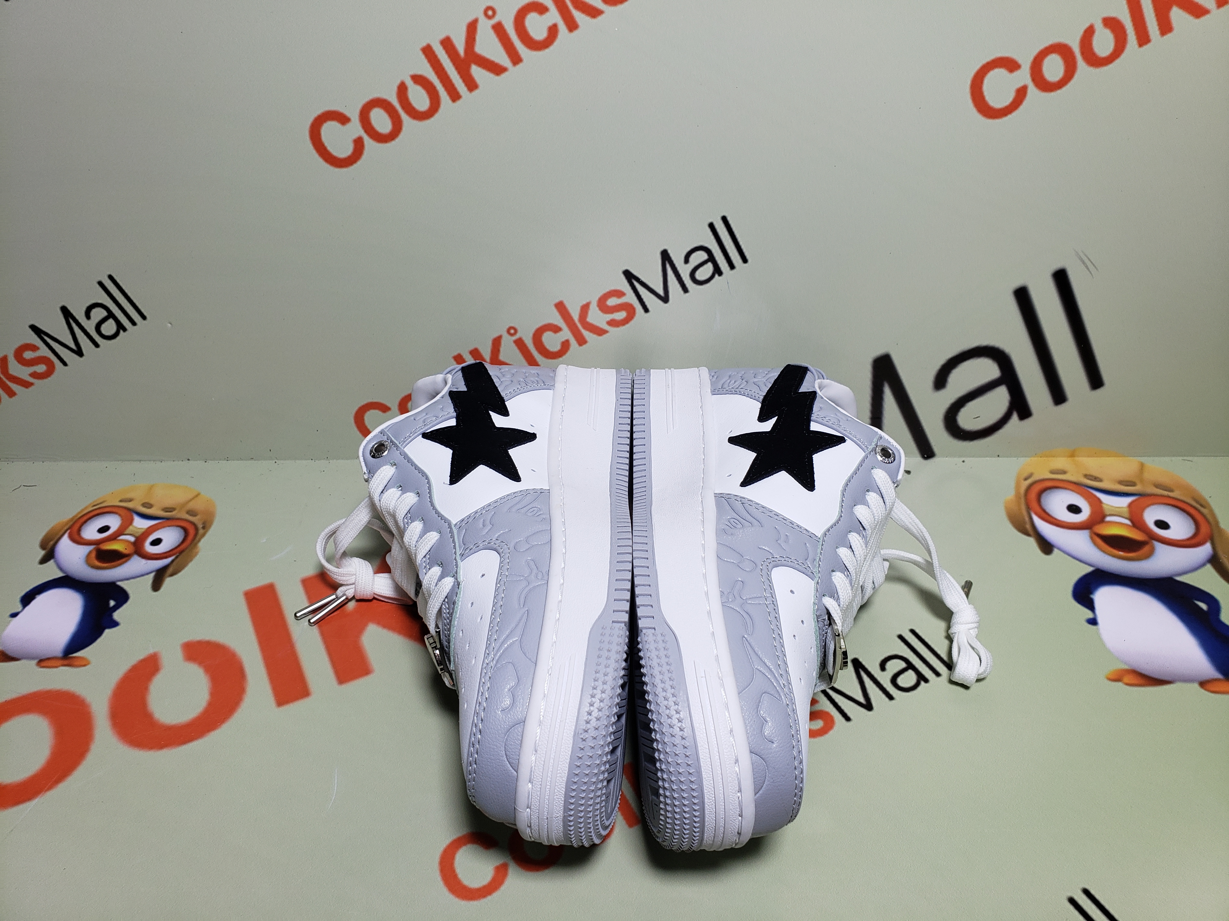 [Buy 2 PK +Third $19.9]Special Sale A Bathing Ape Bape Sta Low White Grey, 1H70-191-002