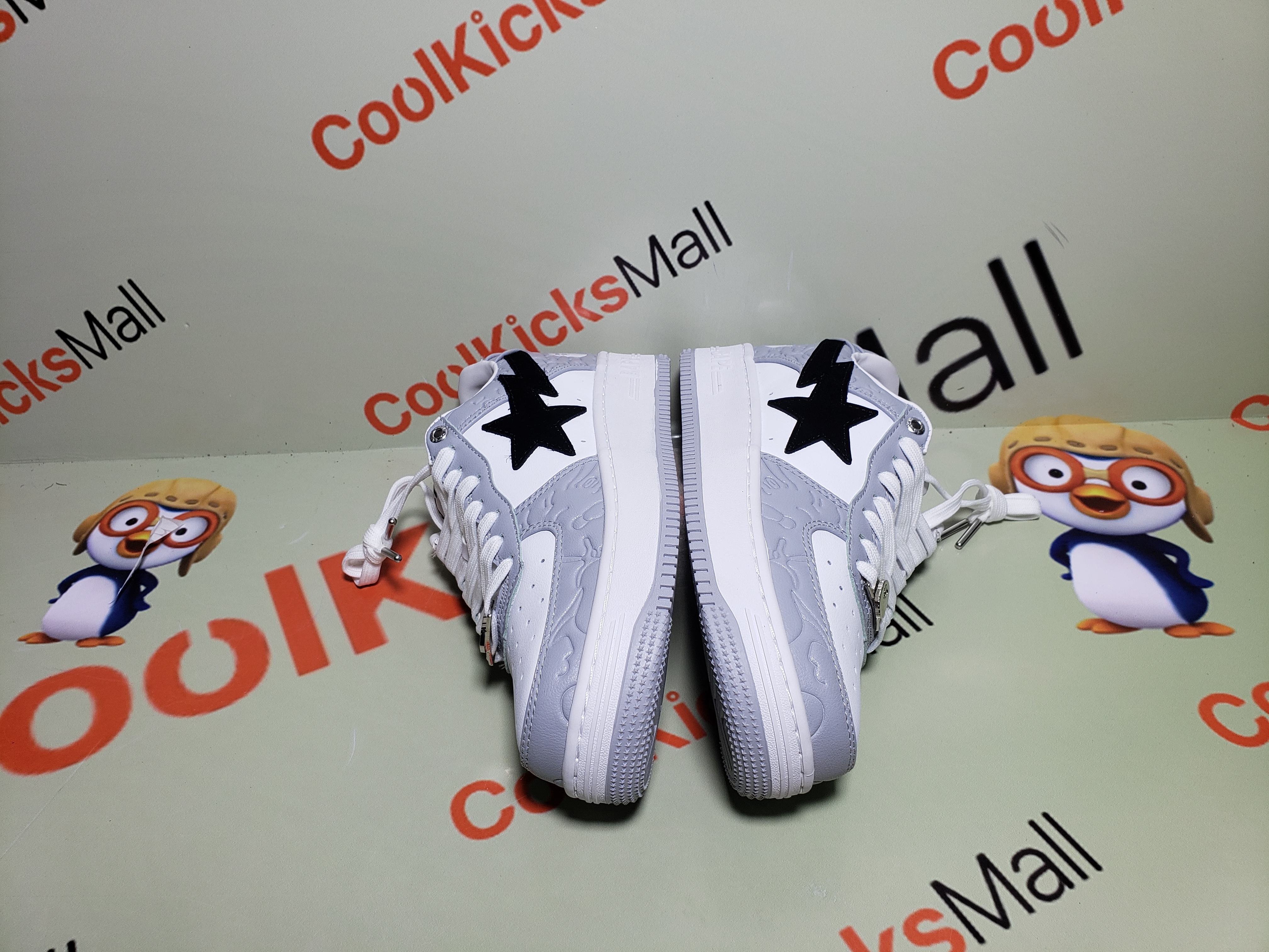 [Buy 2 PK +Third $19.9]Special Sale A Bathing Ape Bape Sta Low White Grey, 1H70-191-002