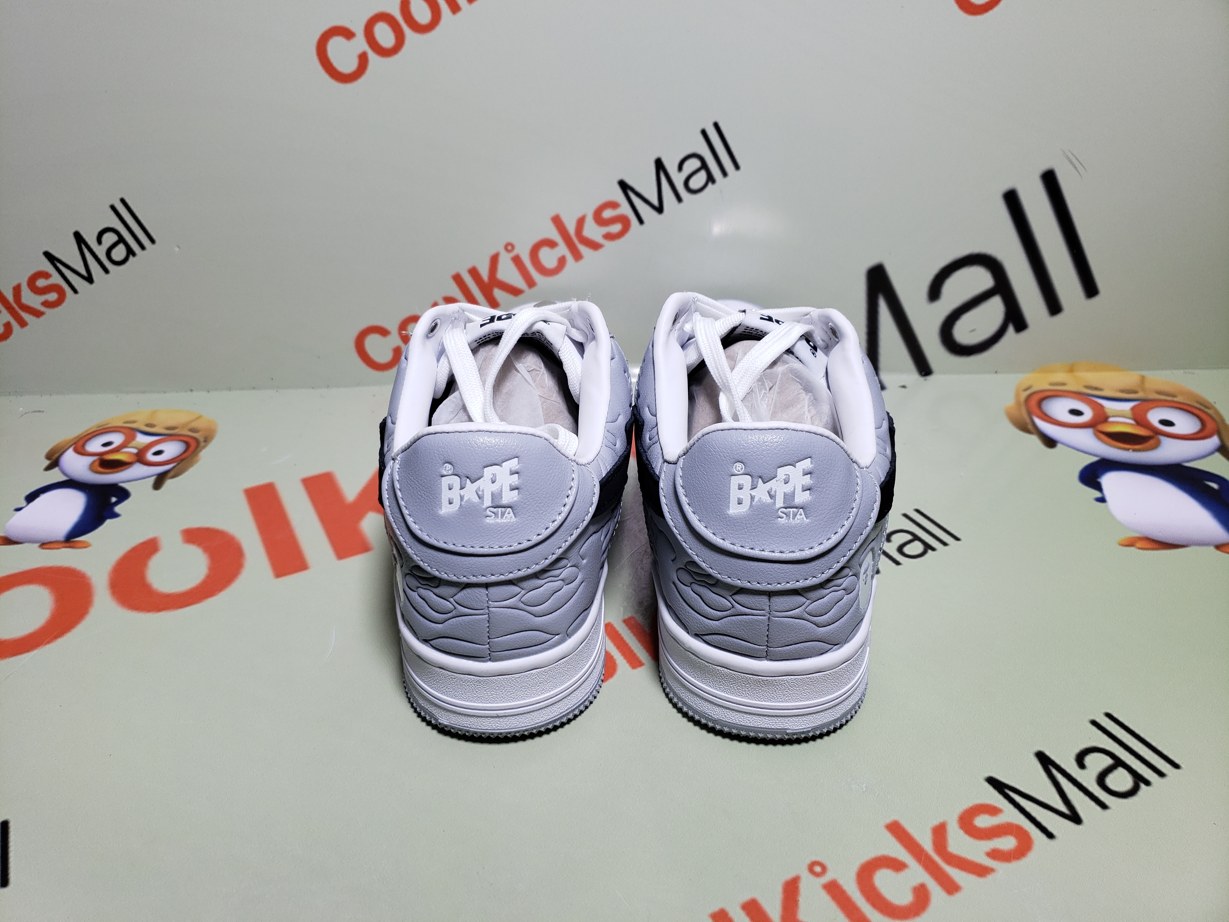 [Buy 2 PK +Third $19.9]Special Sale A Bathing Ape Bape Sta Low White Grey, 1H70-191-002