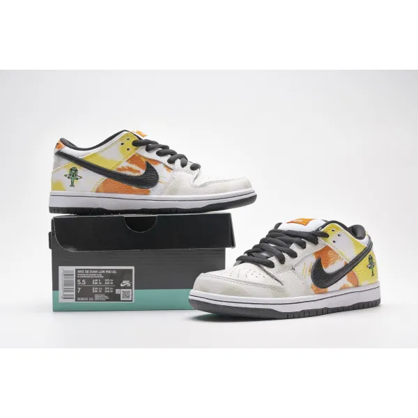 PK GOD SB Dunk Low Raygun Tie-Dye White