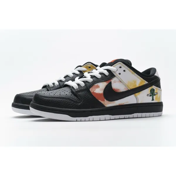 PK GOD SB Dunk Low Raygun Tie-Dye Black