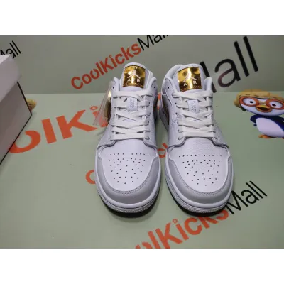 Coolkicks G5 Air Jordan 1 Low White Metallic Gold (W),CZ4776-100 02