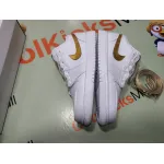 Coolkicks G5 Air Jordan 1 Low White Metallic Gold (W),CZ4776-100