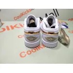 Coolkicks G5 Air Jordan 1 Low White Metallic Gold (W),CZ4776-100