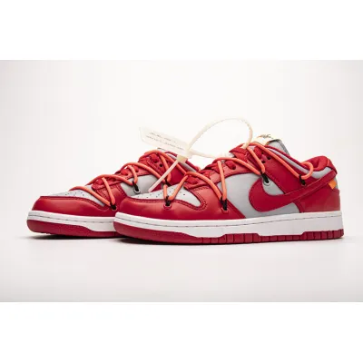 PKGoden Dunk Low Off-White University Red,CT0856-600 01