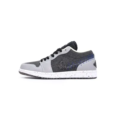 Coolkicks G5 Air Jordan 1 Low SE Crater Black Grey,DM4657-001 01