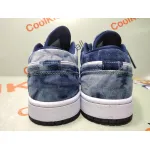 Coolkicks G5 Air Jordan 1 Low Washed Denim, CZ8455-100