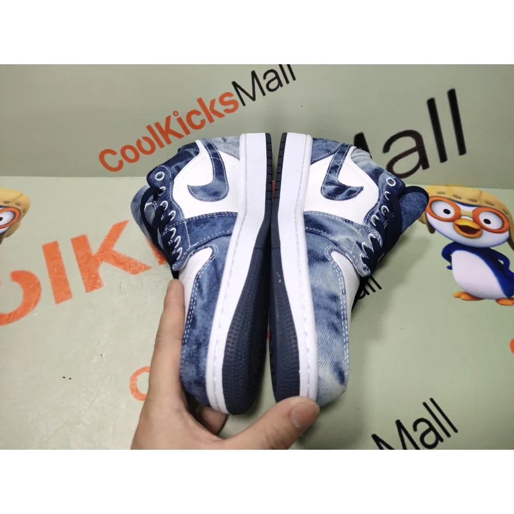 Coolkicks G5 Air Jordan 1 Low Washed Denim, CZ8455-100