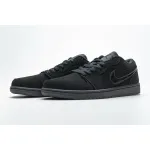 BootsMastersLin Air Jordan 1 Low Triple Black (2019)
