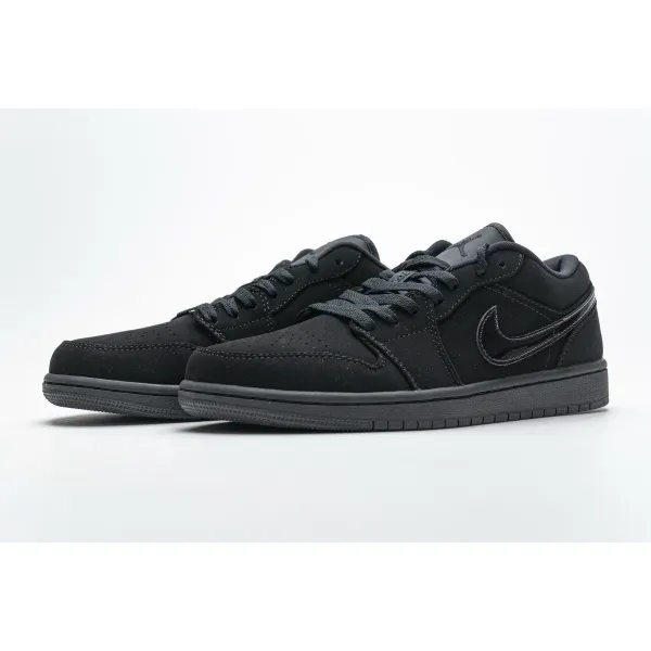 BootsMastersLin Air Jordan 1 Low Triple Black (2019)