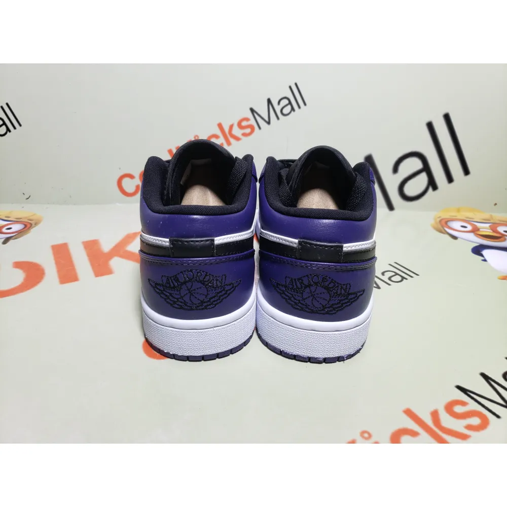 Coolkicks G5 Air Jordan 1 Low Court Purple White,553558-500