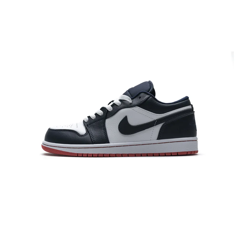 Coolkicks G5 Air Jordan 1 Low Obsidian Ember Glow,553558-481