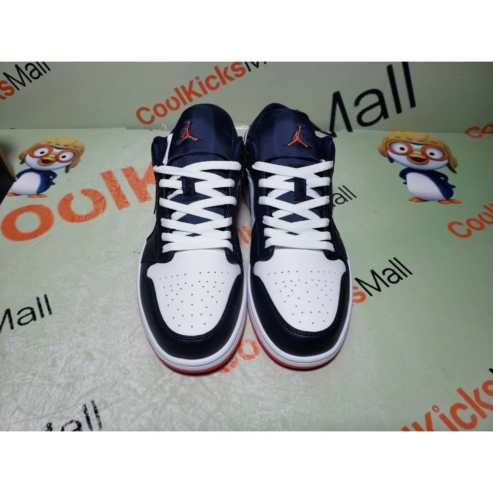 Coolkicks G5 Air Jordan 1 Low Obsidian Ember Glow,553558-481