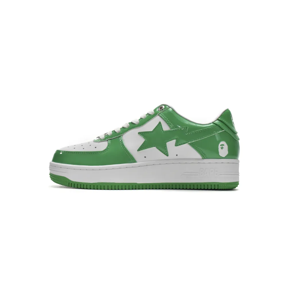 G5 A Bathing Ape Bape Sta Low White Green, 1H70-191-001  