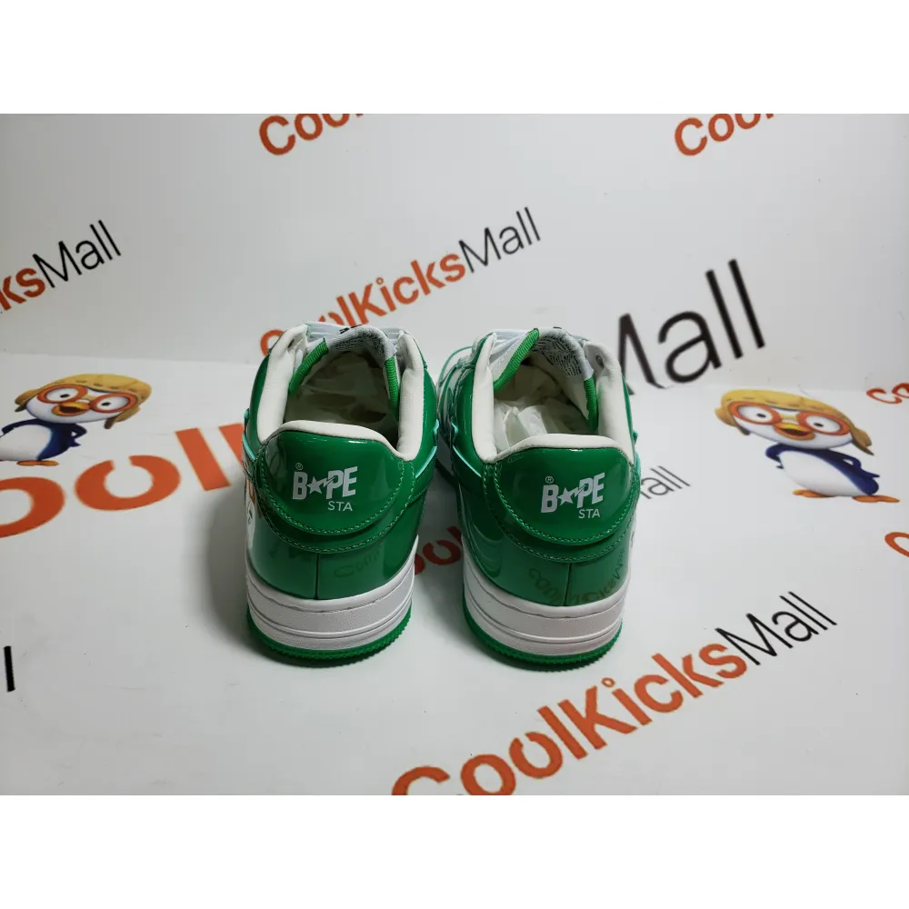 G5 A Bathing Ape Bape Sta Low White Green, 1H70-191-001  