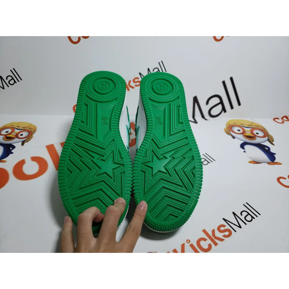 G5 A Bathing Ape Bape Sta Low White Green, 1H70-191-001  