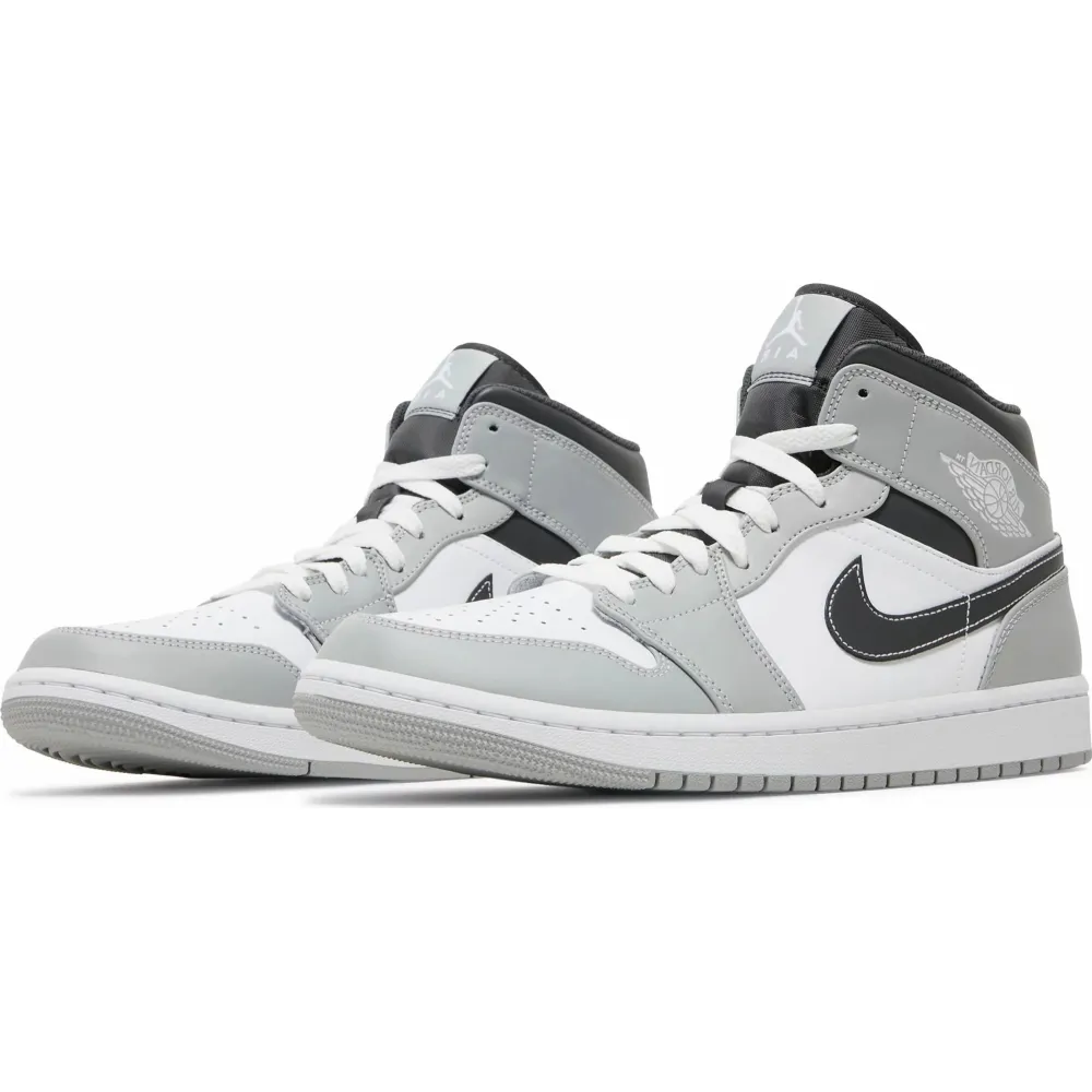 Coolkicks | PKGoden Air Jordan 1 Mid Light Smoke Grey Anthracite, 554724-078