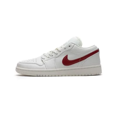 Coolkicks G5 Air Jordan 1 Low Milk White Red,AQ9941-161 01